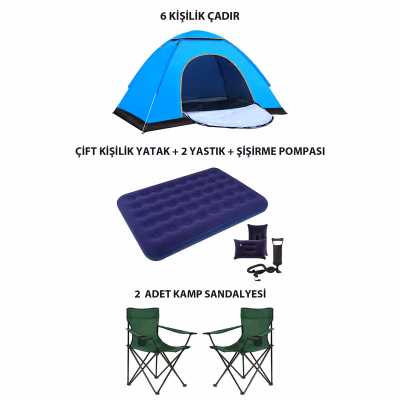 One-Tick 4 Kişilik Lüks Kamp Seti · Görsel 1